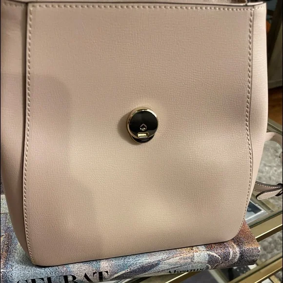 NWT Kate Spade Adel Medium Flap Backpack in Warmbeige Leather - Picture 7 of 11